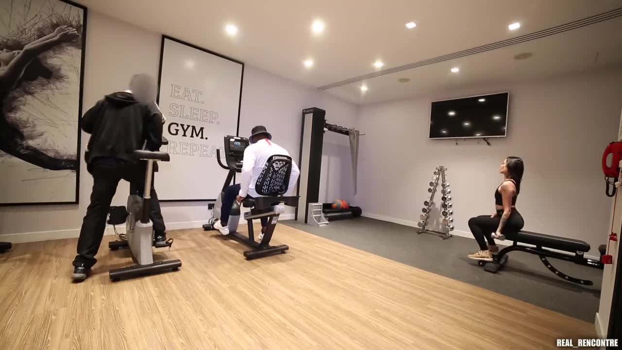 Watch Skinny hot nympho got fucked hard by a BBC in gym Full. Duration: 06:39 | ePornBabe.