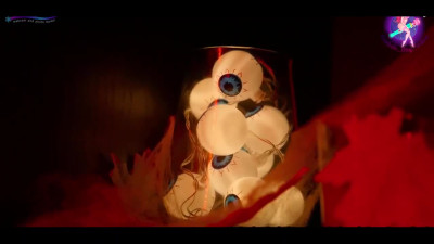 Blonde Vampire Girl and Red-head Witch Have Special Lesbian Pussy Fun On The Halloween Night