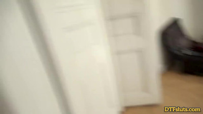Hot Good-Morning Threesome Fuck For A Sexy Slim Rebecca Volpetti