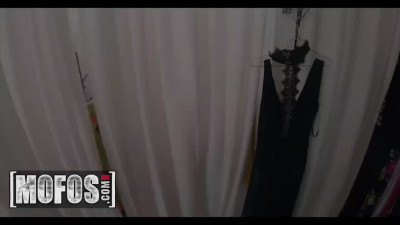 Liv Wild shows booty in public and fucks with buddy in the fitting room