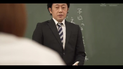 Japanese schoolgirl Asuna Kawai fucked by teacher on a staircase