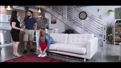 The first meeting of stepuncle and his PAWG stepniece was marked by riding a dick