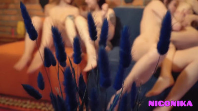 Russian Homemade Lesbian Orgy