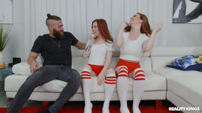 Lucky hammer fucks redheads Madi Collins and Nala Brooks - Reality Kings