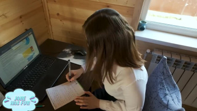 PAWG coworker's pussy filled with cum in office