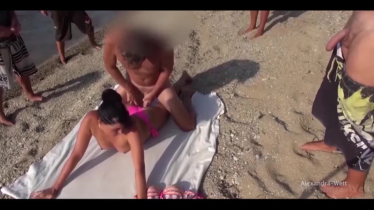 Watch Hot naughty MILF gets a cumshot on the beach in front of a curious public after anal. Full. Duration: 07:52 | ePornBabe.