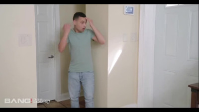 A busty Latina maid was tempted by money and polished her landlord's big dick and gave her pussy to him to be torn to pieces.