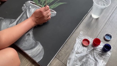 Doggy-Fuck My Petite Brunette Sweet-booty Painter For Inspiration