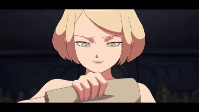 Neko NSFW - Blonde fucks a guy in front of the public