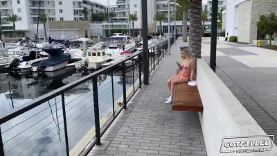 Hot chick in a slutty outfit got picked up on the streets and fucked hard