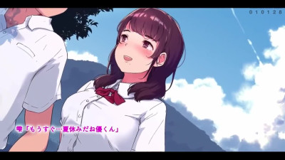 Hot Hentai: Busty Teen Excites a Guy With Her Big Tits Under a Wet Shirt, So He Fucks Her In Shrine