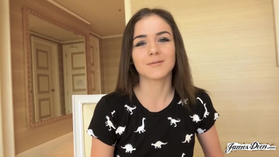 Rough doggy pose fuck for naive teen Rosalyn Sphinx - James Deen
