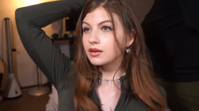 Beautiful girl shows her perky tits and yummy ass on the first date