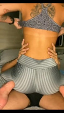 Round ass latina double penetration