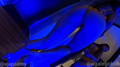 Big booty Brazilian chick has fun with her muscular BF