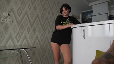 Teen found out that she was going to have a deep blowjob today