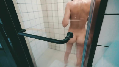 Hot couple shower fuck POV