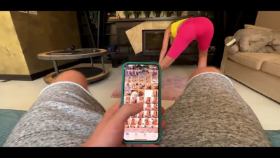 Guy checks out his stepmoms nudes and ends up fucking her when she saw