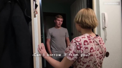 He fucked a neighbor when he came for salt.