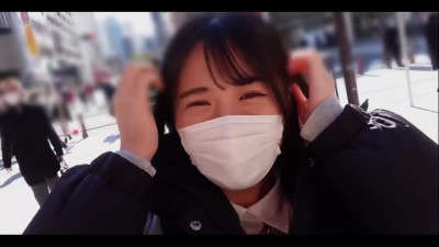 Horny Japanese schoolgirl seduced a guy on the first date after a walk.