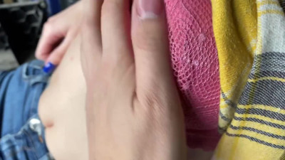 Blonde fucked with a stranger in the car