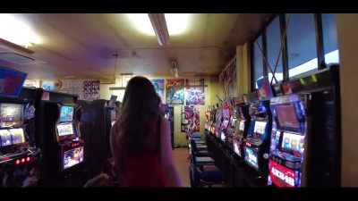 Hot fuck at the Japanese arcade center