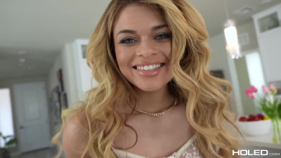 Petite latina gets her ass played with and fucked