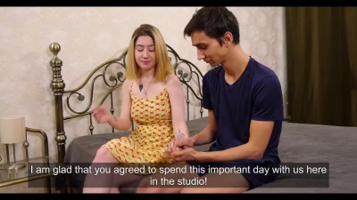 Big tits Blonde defloration by step-brother