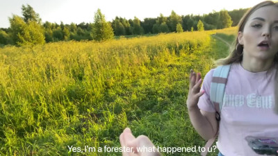 The couple decided to have sex in the woods