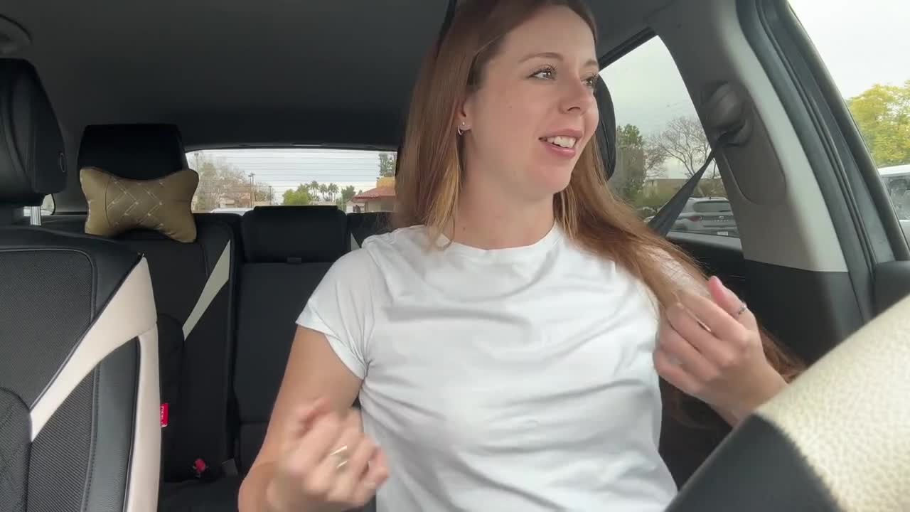 Watch Cute redhead cums from vibrator stimulation in car Full. Duration: 06:14 | ePornBabe.