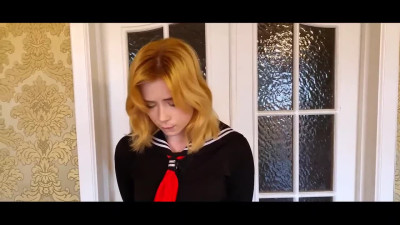 Guilty schoolgirl Sweetie Fox gets spanked and deepthroated