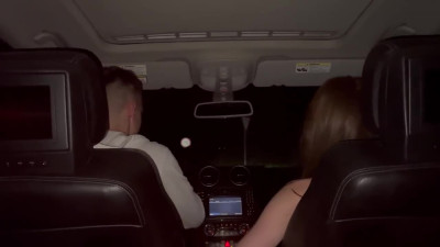 Russian teen pays a taxi fare with a blowjob and her shaved pussy