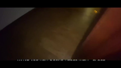 Young man walked in on his step mom masturbating and got horny