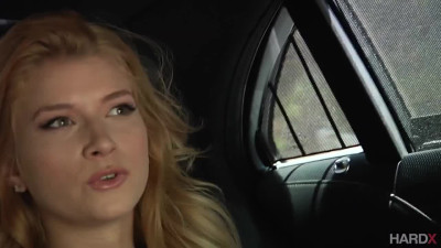 Blonde teen's animalistic desire for rough anal comes true.