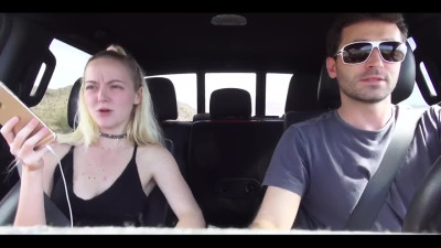 James Deen rough fucking a naughty bitch in his car