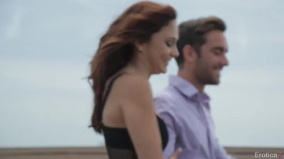 Hot and tanned Arianna Marie gets fucked softly by Logan Pierce in EroticaX.