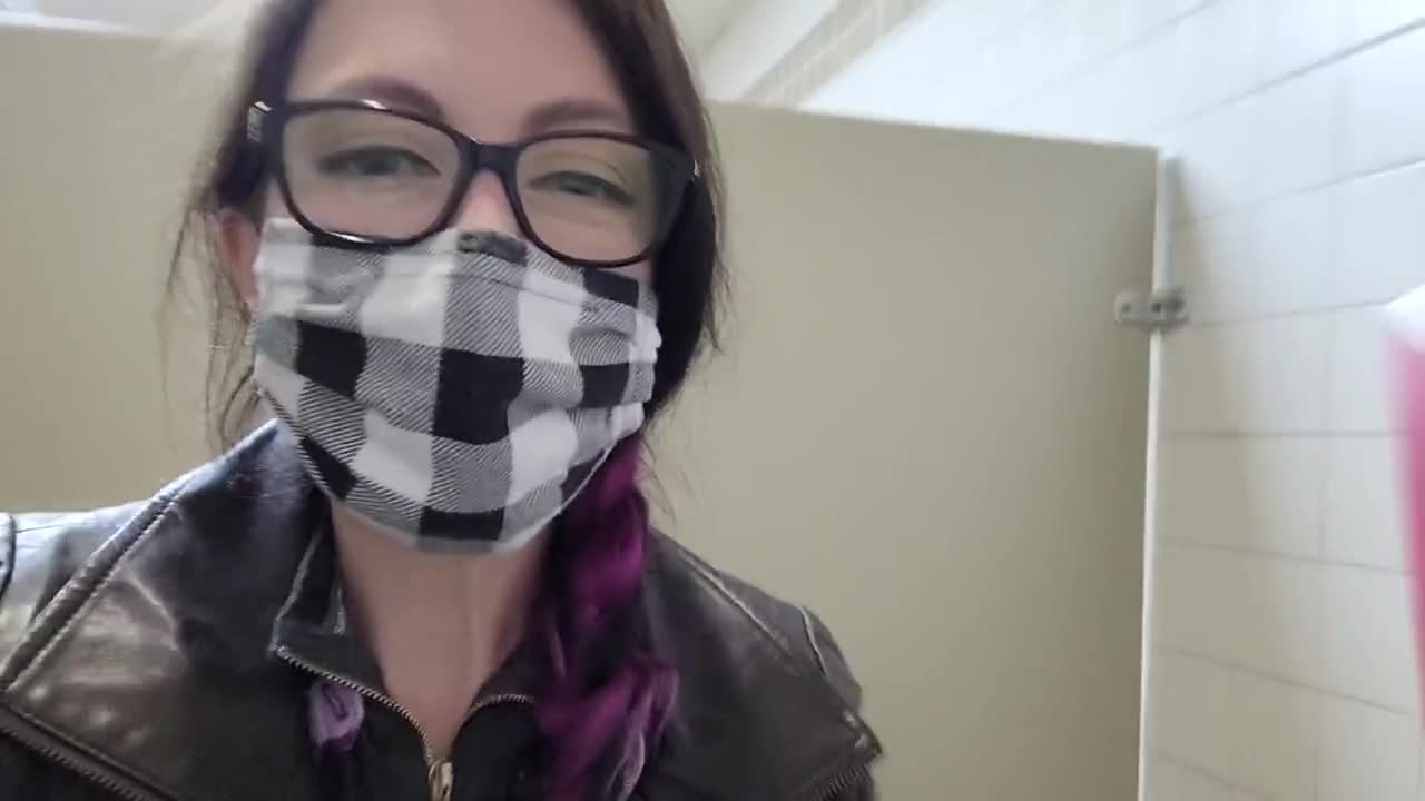 Watch Nerdy teen fucked with a remote controlled toy in the public toilet Full. Duration: 08:19 | ePornBabe.