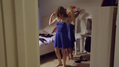 Dude gets fucked by his asian stepsis and her latina friend