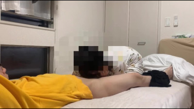 Puffy Japanese lass hops on her boyfriends face and cock