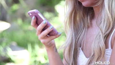 Madelyn Monroe with a gaping hole due to a huge cock!