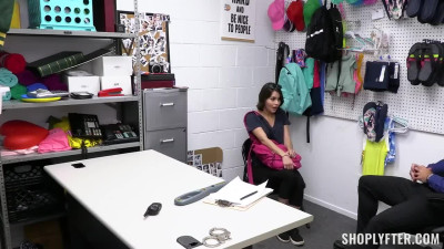 Shop Guard Punishes Petty Thief And Fills Her Asshole With Cum!