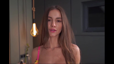 Teen beauty plays with big cock, fucks and sucks BF's soul out