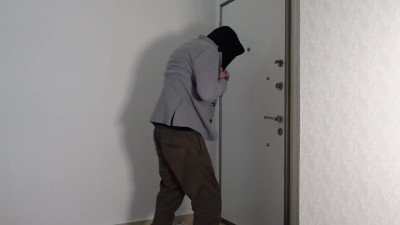 Horny slut fucks a neighbor after her boyfriend left for work