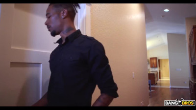 Slut with a big ass gets caught masturbating by a big black cock
