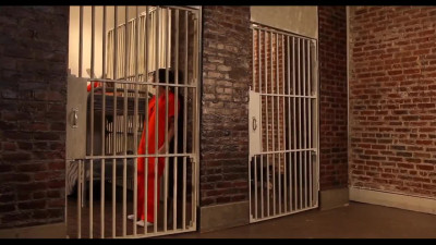Lesbian quickie with redhead prison warden and sexy ebony inmate