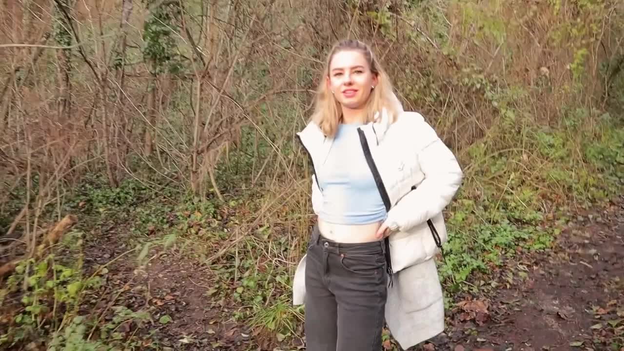 Watch Pretty blonde teen sucks cock right in the woods - Amateur POV Full. Duration: 09:16 | ePornBabe.