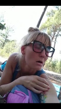 Mature slut in glasses records herself while hubby dives in her soaking pussy