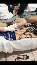 Mexican schoolgirls rub pussies and take thick cock in their hands! (POV)