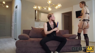 Teen whore roughly fucked by her client