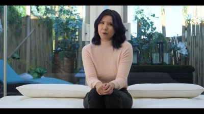 Unexperienced chubby Asian girl fucked rough on porn audition
